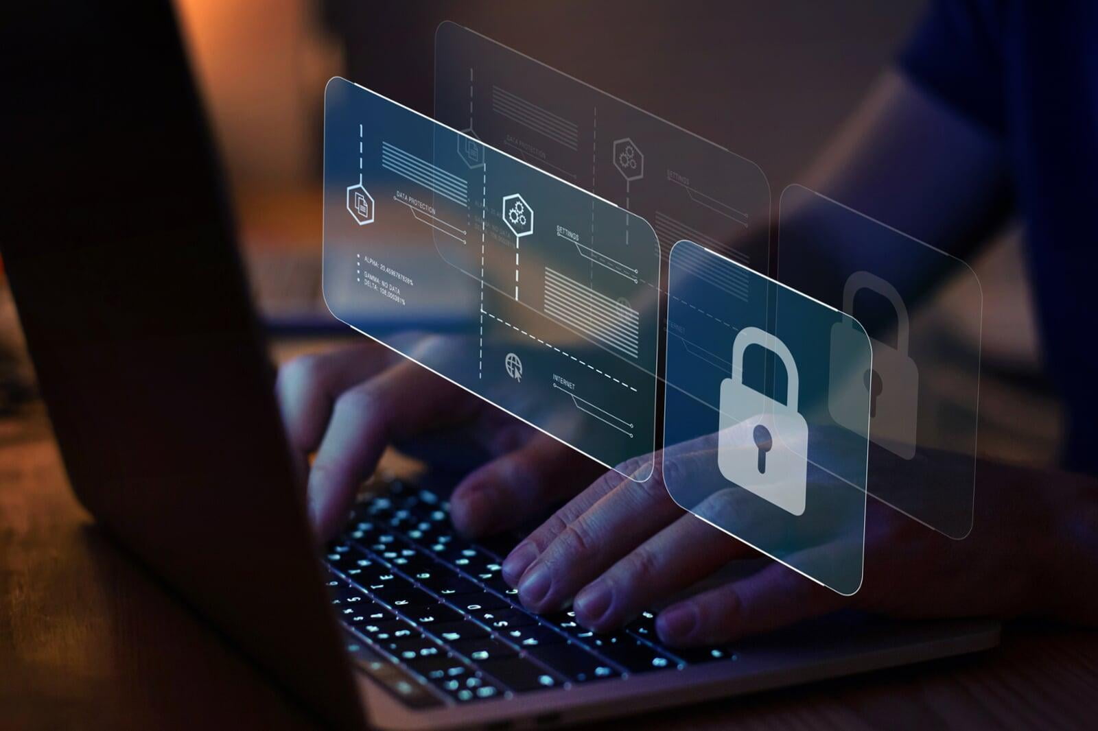 A screen showing a locked endpoint after a breach